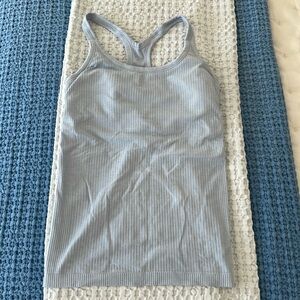 Lululemon baby blue ebb to street tank